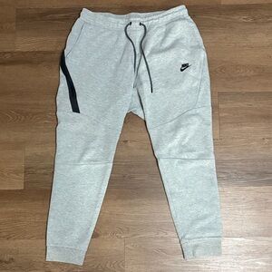 Nike Light Gray Joggers with Black Accents